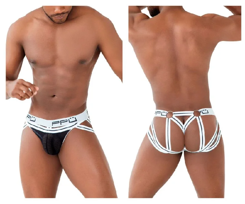 Grand Opening Sale PPU 2305 Mesh Jockstrap Color White