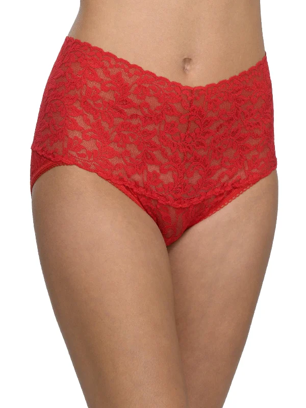 Retro Lace V-Kini Red