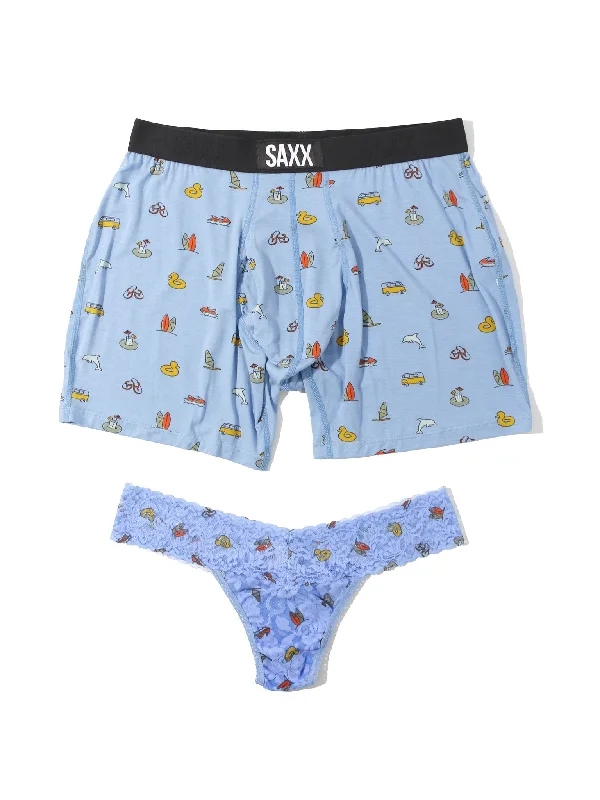 Make Your Weekend Count with Savings Signature Lace Low Rise Thong and SAXX Ultra Super Soft Boxer Brief