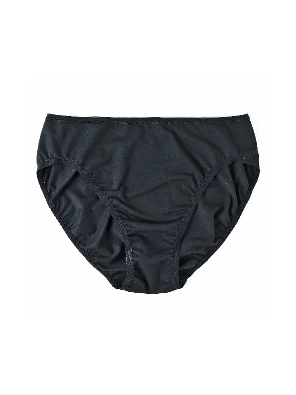 Supima® Cotton High Cut Brief Black