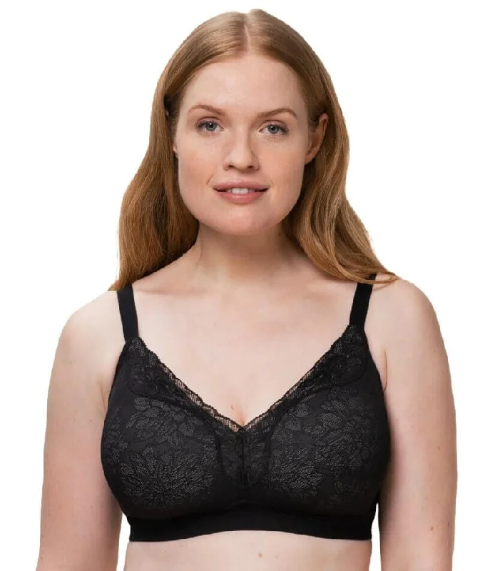 Triumph Fit Smart Plunge Padded Wire-free Bra - Black