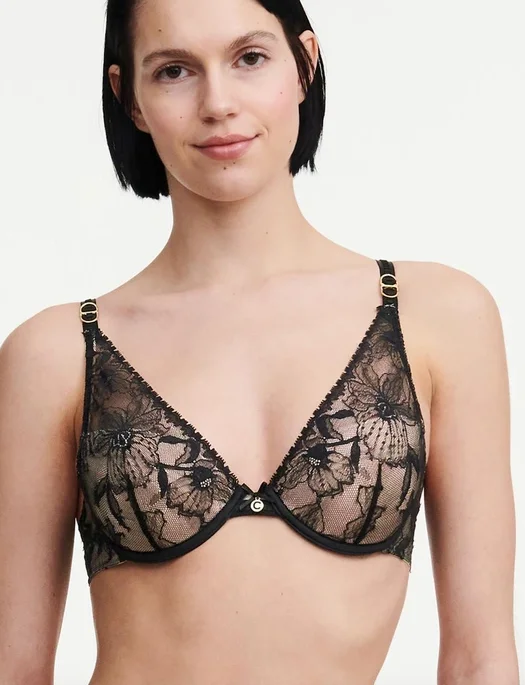 Unwind with Weekend Discounts Chantelle Orchids Push-Up Bra