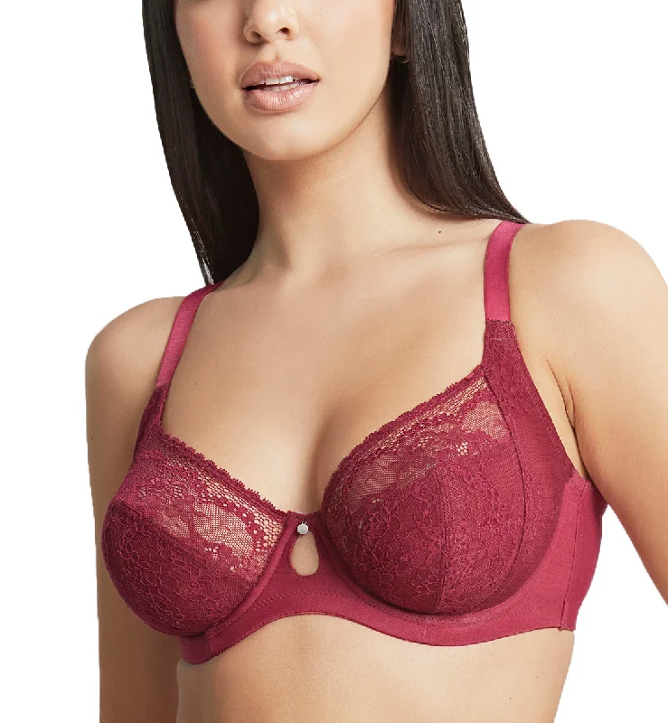 Cleo by Panache Alexis Low Front Balconnet Underwire Bra (10471) - Berry