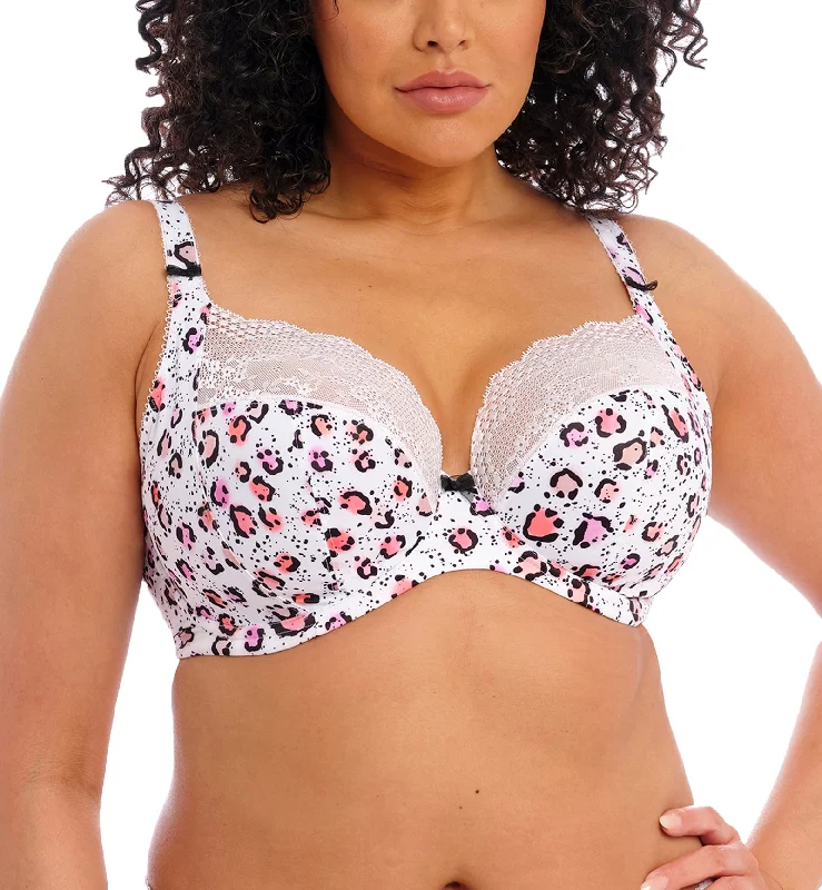Weekend Offers That Amaze Elomi Lucie Banded Stretch Lace Plunge Underwire Bra (4490) - Rumble