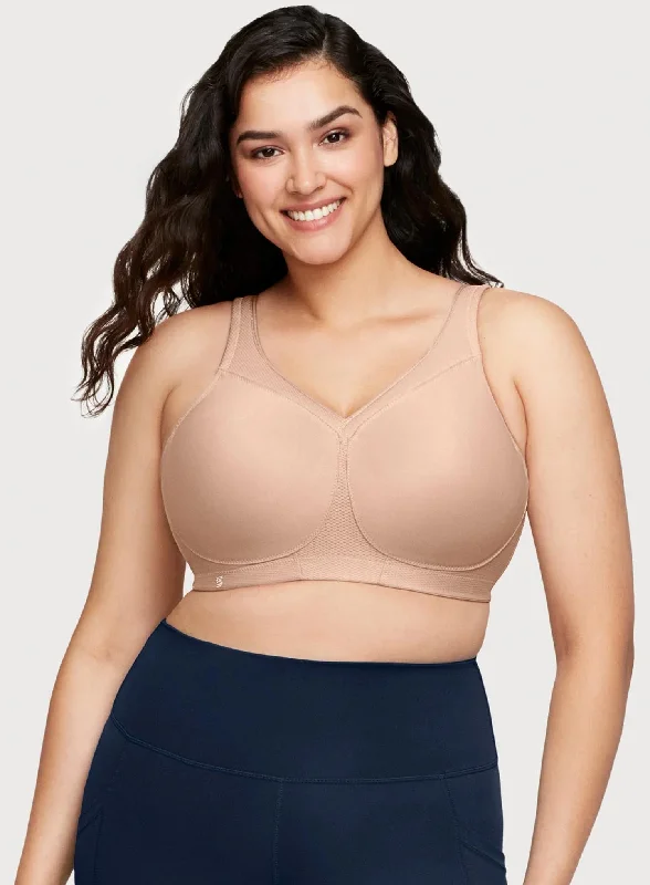 Glamorise: Magic Lift Full Figure Sports Bra Cafe