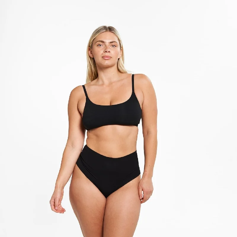 High-Rise Thong - Seamless Eco 2.0 - Black (PREORDER)