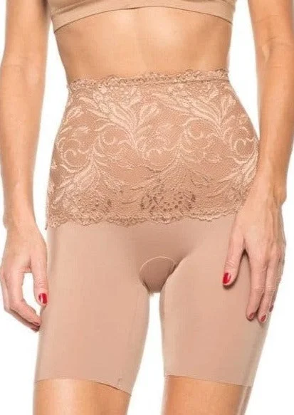Weekend Discounts to Snag Lace Tummy Control Shaping Longline