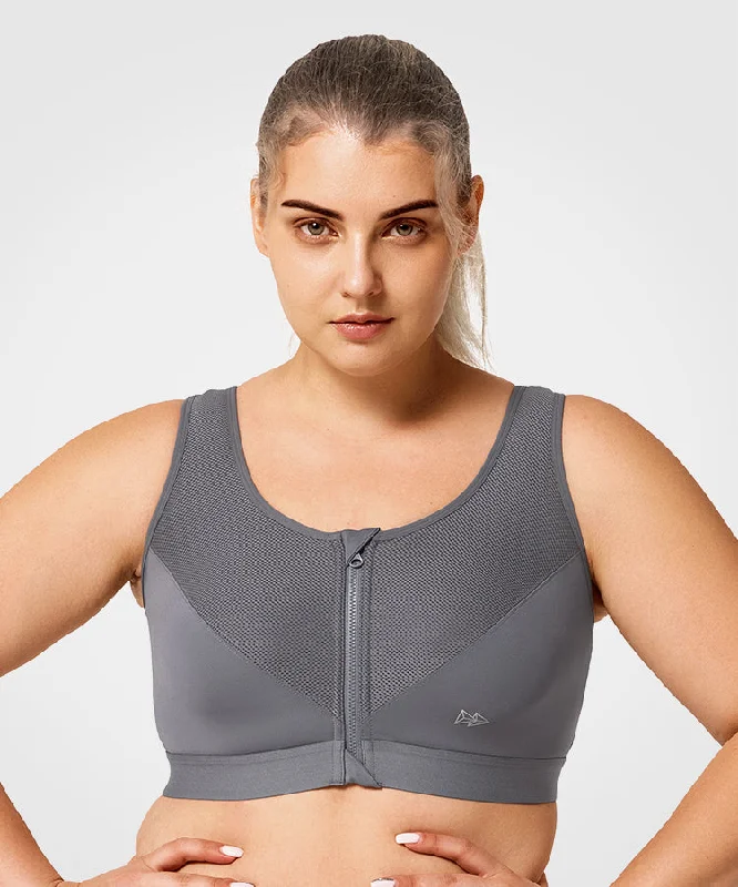 Mega Sale Power Classic Zip Running Bra | Women's High Support Sports Bra (Plus Size) Mega Sale Power Classic Zip Running Bra | Women's High Support Sports Bra (Plus Size)