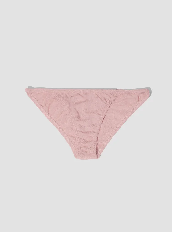 100% Organic Cotton String Bikini - Mauve