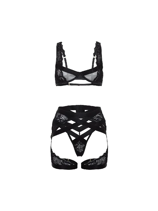 Today's Deal Thalia Lace 3 Piece Bra Set