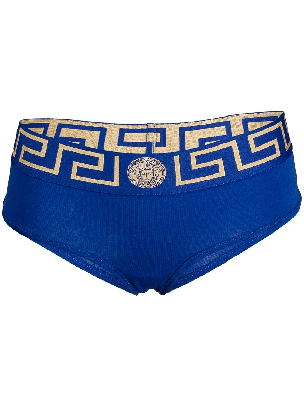 Early Access Versace Blue Greek Key Cheekini
