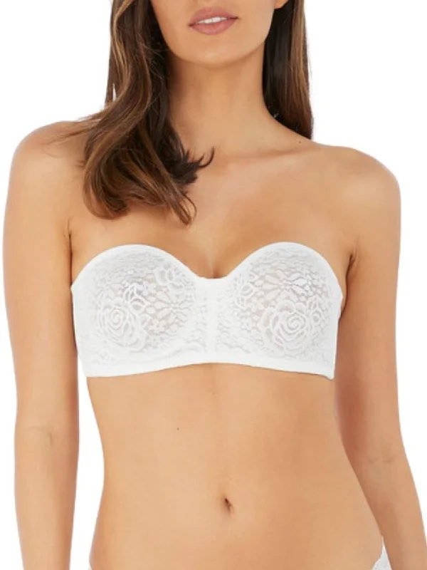 Halo Lace Strapless Bra - Ivory